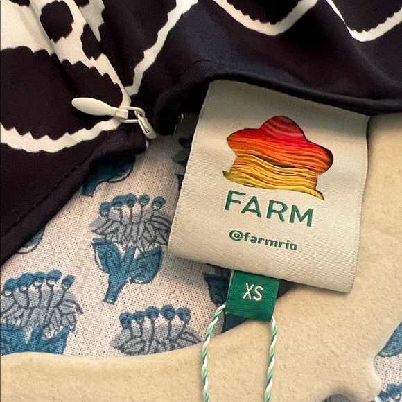 Farm Rio Palermo black cut out long sleeve maxi dress NWT XS - Picture 7 of 12